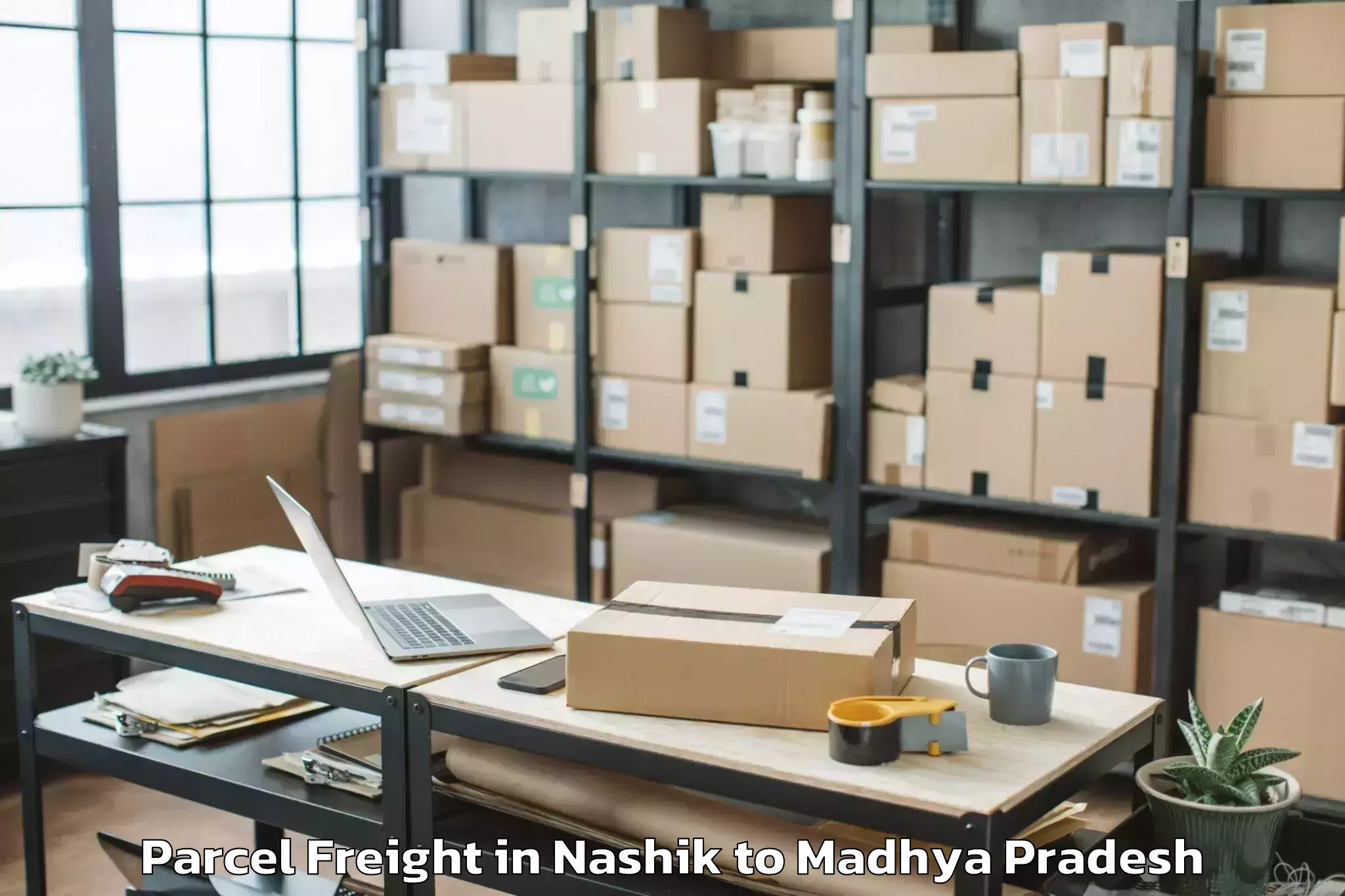 Easy Nashik to Lateri Parcel Freight Booking